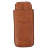 Cigar Carrying Case Portable Leather Small Cigar Humidor Case Holder for Birthday Gift - Close-Up Angle