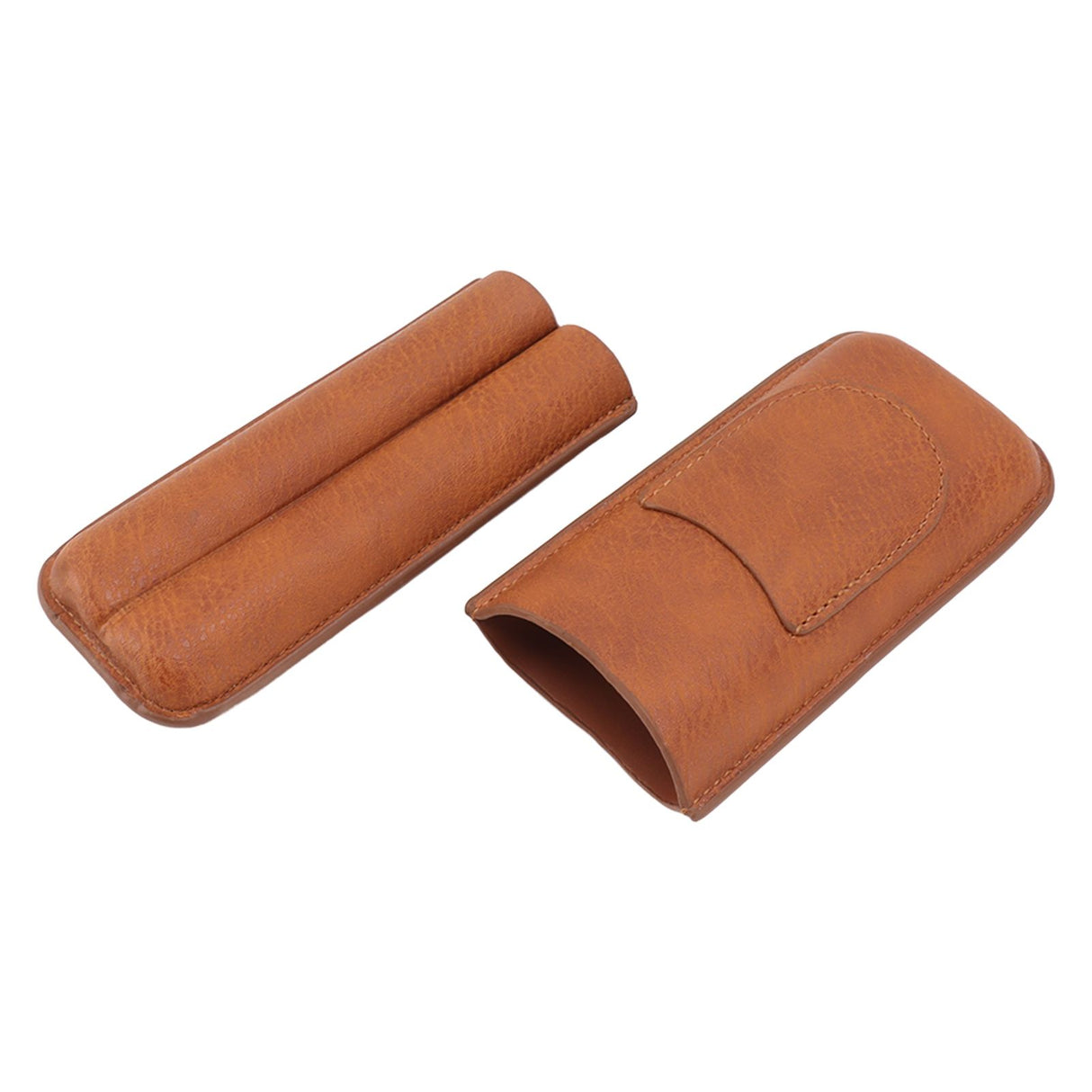 Cigar Carrying Case Portable Leather Small Cigar Humidor Case Holder for Birthday Gift
