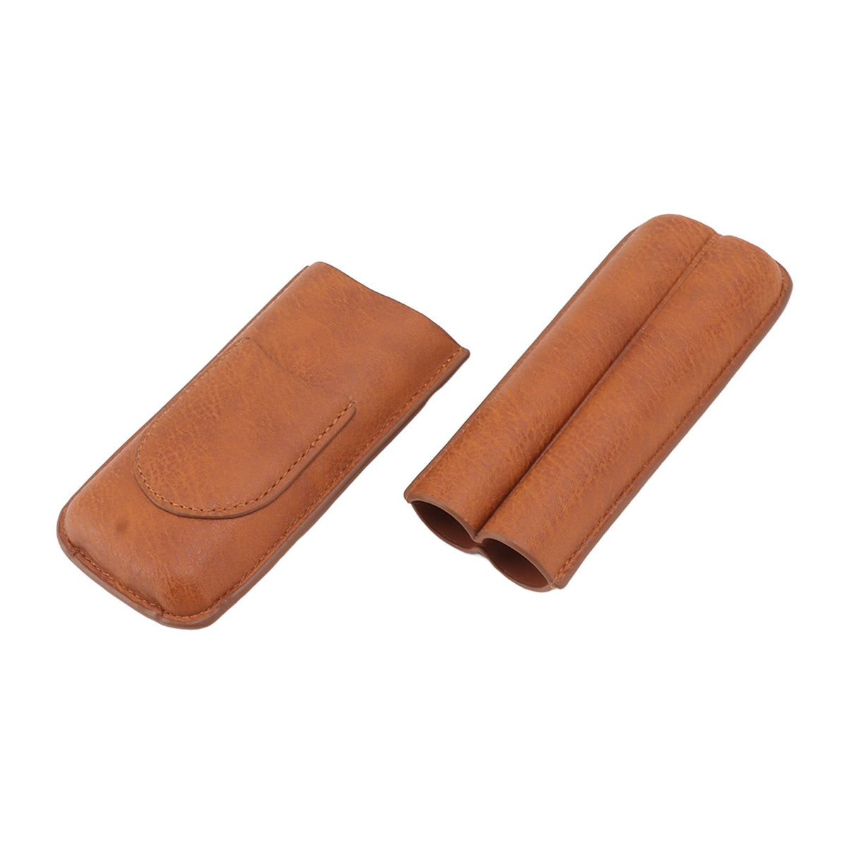 Cigar Carrying Case Portable Leather Small Cigar Humidor Case Holder for Birthday Gift