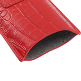 2 Finger Cigar Case Cigar Sleeve Portable Travel Cigar Holder Moisturizing Function With Cutter Red
