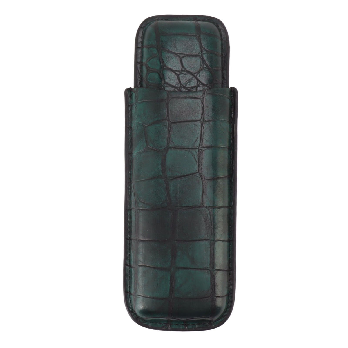 2 Finger Cigar Case Waterproof Portable Artificial Leather Cigar Case Box for Men Office Business