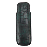 2 Finger Cigar Case Waterproof Portable Artificial Leather Cigar Case Box for Men Office Business