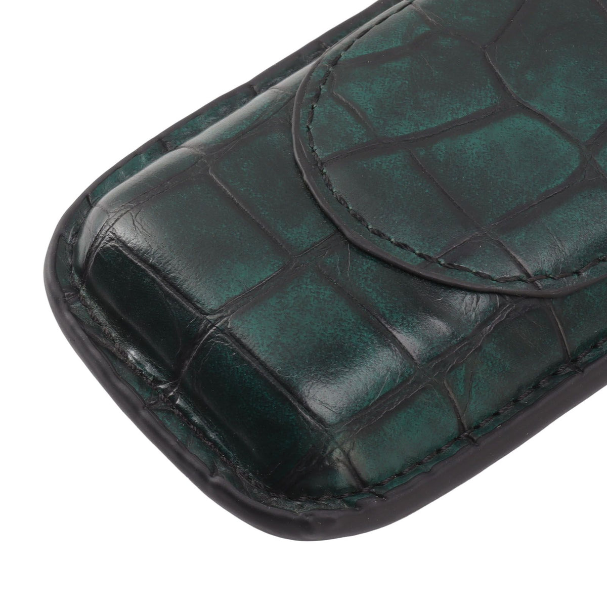 2 Finger Cigar Case Waterproof Portable Artificial Leather Cigar Case Box for Men Office Business