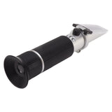 Handheld Refractometer 1.000 to 1.130 SG 0 to 32 Brix Sugar Alcohol Meter with Auto Temp Compensation for Beer Fruit