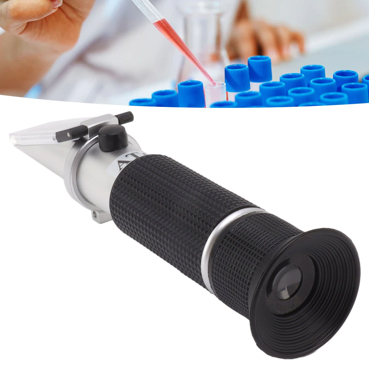 Brix Refractometer Handheld Serum Protein Urine Specific Gravity Meter Brix Tester for Medical Teaching