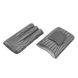 3 Finger Cigar Case Woven Pattern Portable Travel Leather Cigar Humidor Case Smoking Accessories Silver - 45-Degree Angle