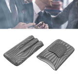 3 Finger Cigar Case Woven Pattern Portable Travel Leather Cigar Humidor Case Smoking Accessories Silver