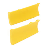 2pcs Snow Plow Shoe Accessories Shoe Ornaments Classic Shoe Ornaments Attachment for Indoor Outdoor Yellow - Top-Down View
