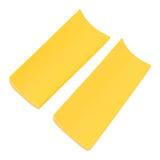 2pcs Snow Plow Shoe Accessories Shoe Ornaments Classic Shoe Ornaments Attachment for Indoor Outdoor Yellow - Rear View