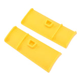 2pcs Snow Plow Shoe Accessories Shoe Ornaments Classic Shoe Ornaments Attachment for Indoor Outdoor Yellow - Close-Up Angle