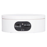 Rotating Display Stand 5.5lb Load Capacity 360 Degree Photography Turntable Plug in Battery Knob Speed Control White 12cm/4.7in