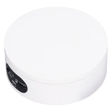 Rotating Display Stand 5.5lb Load Capacity 360 Degree Photography Turntable Plug in Battery Knob Speed Control White 12cm/4.7in - Side View