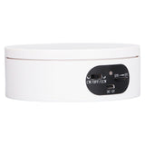 Rotating Display Stand 5.5lb Load Capacity 360 Degree Photography Turntable Plug in Battery Knob Speed Control White 12cm/4.7in