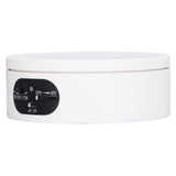 Rotating Display Stand 5.5lb Load Capacity 360 Degree Photography Turntable Plug in Battery Knob Speed Control White 12cm/4.7in - 45-Degree Angle