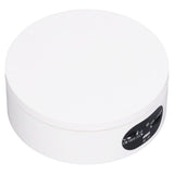 Rotating Display Stand 5.5lb Load Capacity 360 Degree Photography Turntable Plug in Battery Knob Speed Control White 12cm/4.7in