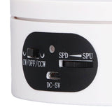 Rotating Display Stand 5.5lb Load Capacity 360 Degree Photography Turntable Plug in Battery Knob Speed Control White 12cm/4.7in
