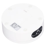 Rotating Display Stand 5.5lb Load Capacity 360 Degree Photography Turntable Plug in Battery Knob Speed Control White 12cm/4.7in