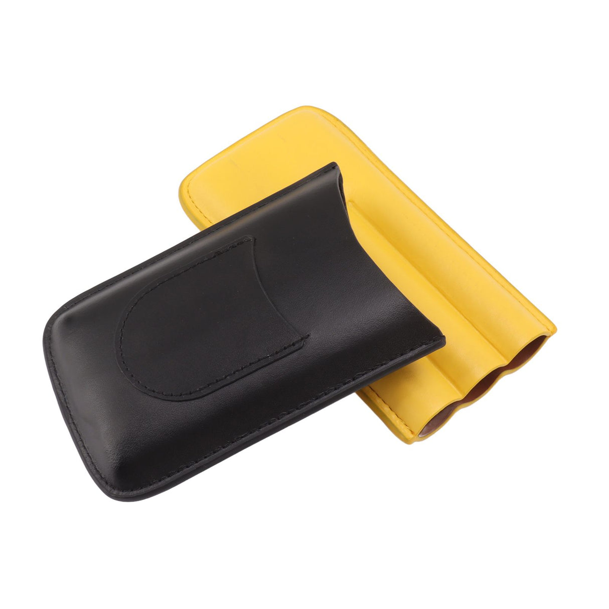 Cigars Leather Cigar Case Portable Cigar Holder Light Weight 3 Holder Cigar Case for Traveling Home