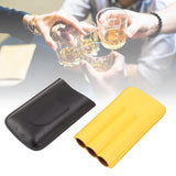 Cigars Leather Cigar Case Portable Cigar Holder Light Weight 3 Holder Cigar Case for Traveling Home