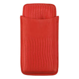 Cigar Holder Portable Moisturizing Comfortable Touch Colorfast Precise Stitching Travel Cigar Case for Men Red