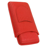 Cigar Holder Portable Moisturizing Comfortable Touch Colorfast Precise Stitching Travel Cigar Case for Men Red - Extra Image