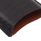 Leather Cigar Case Portable 3 Finger Cigar Humidor Carrying Case with Cutter Pocket for Cigar Lovers Black