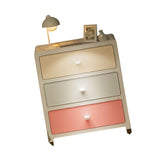 Home Storage Cabinet PP Macaron Color Large Capacity Multi Layer Drawer Storage Cabinet for Bedroom Office 3 Layer