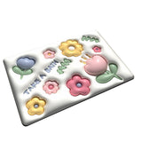 Diatomaceous Earth Bath Mat Bath Mat Slip Resistant 3D Pattern Fast Drying Bathroom Floor Rug 003