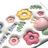 Diatomaceous Earth Bath Mat Bath Mat Slip Resistant 3D Pattern Fast Drying Bathroom Floor Rug 003