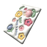 Diatomaceous Earth Bath Mat Bath Mat Slip Resistant 3D Pattern Fast Drying Bathroom Floor Rug 003 - Extra Image