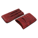 Travel Cigar Case Leather Soft Touch Fashion Appearance Portable Cigar Pouch for 3 Cigars 66 - Rear View