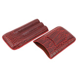 Travel Cigar Case Leather Soft Touch Fashion Appearance Portable Cigar Pouch for 3 Cigars 74