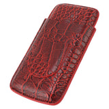 Travel Cigar Case Leather Soft Touch Fashion Appearance Portable Cigar Pouch for 3 Cigars 74