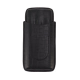 Cigar Holder Portable Tight Stitching Colorfast Lightweight 3 Finger Cigar Humidor Case for Travel Home