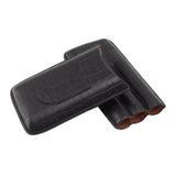 Cigar Holder Portable Tight Stitching Colorfast Lightweight 3 Finger Cigar Humidor Case for Travel Home