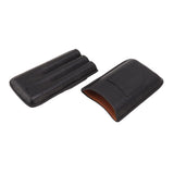 Cigar Holder Portable Tight Stitching Colorfast Lightweight 3 Finger Cigar Humidor Case for Travel Home