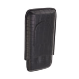 Cigar Holder Portable Tight Stitching Colorfast Lightweight 3 Finger Cigar Humidor Case for Travel Home