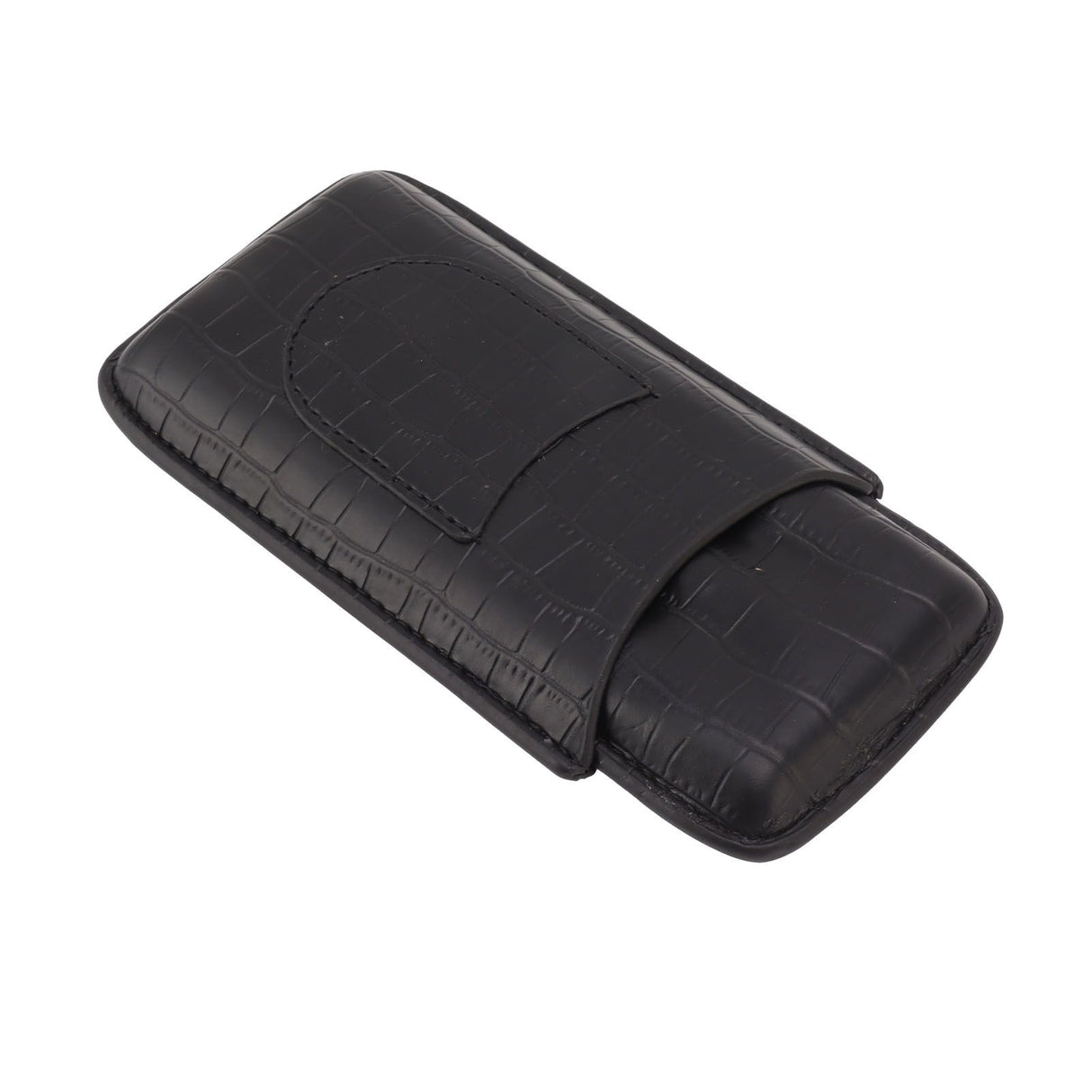Cigar Holder Portable Tight Stitching Colorfast Lightweight 3 Finger Cigar Humidor Case for Travel Home