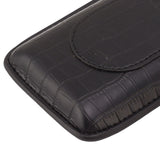 Cigar Holder Portable Tight Stitching Colorfast Lightweight 3 Finger Cigar Humidor Case for Travel Home