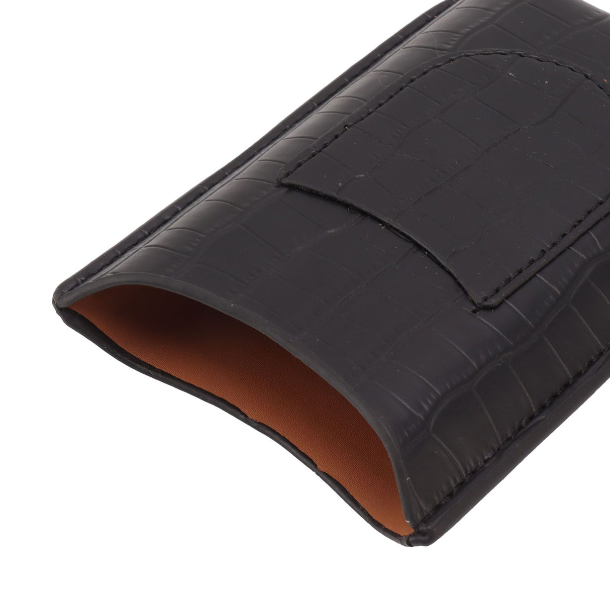 Cigar Holder Portable Tight Stitching Colorfast Lightweight 3 Finger Cigar Humidor Case for Travel Home