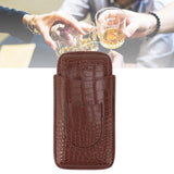 Cigar Holder Case Artificial Leather Portable Durable Elegant 3 Finger Cigar Box for Travel Outdoor Business 78 - Extra Image