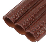 Cigar Holder Case Artificial Leather Portable Durable Elegant 3 Finger Cigar Box for Travel Outdoor Business 78