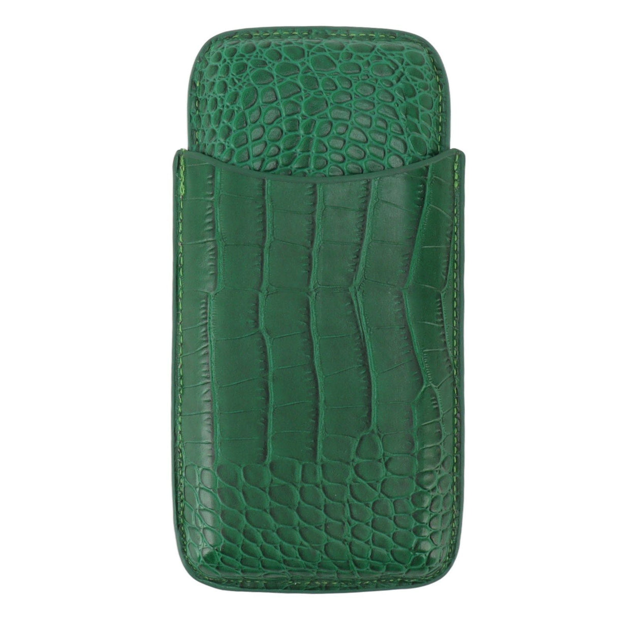 Cigar Holder Case Artificial Leather Portable Durable Elegant 3 Finger Cigar Box for Travel Outdoor Business 81