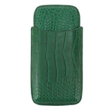 Cigar Holder Case Artificial Leather Portable Durable Elegant 3 Finger Cigar Box for Travel Outdoor Business 81