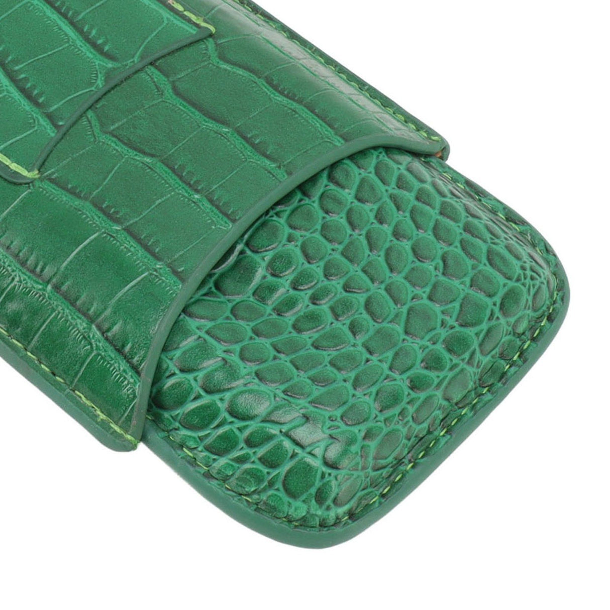 Cigar Holder Case Artificial Leather Portable Durable Elegant 3 Finger Cigar Box for Travel Outdoor Business 81