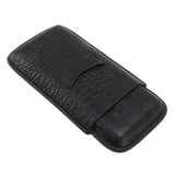 Portable Cigar Case 3 Holder Leather Humidor Box Cigar Moisturizing Protection Storage Bag - Top-Down View