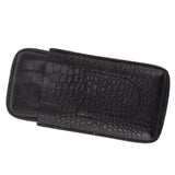 Portable Cigar Case 3 Holder Leather Humidor Box Cigar Moisturizing Protection Storage Bag