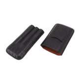 Portable Cigar Case 3 Holder Leather Humidor Box Cigar Moisturizing Protection Storage Bag