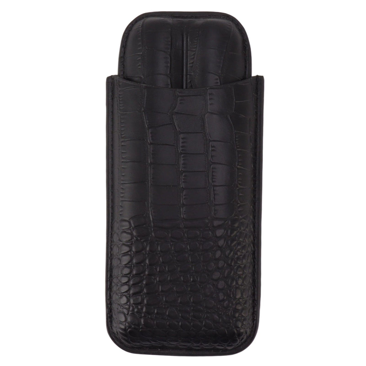 Portable Cigar Bag 2 Holder Leather Humidor Box Storage Case for Protection and Moisturizing