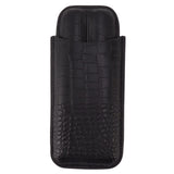 Portable Cigar Bag 2 Holder Leather Humidor Box Storage Case for Protection and Moisturizing